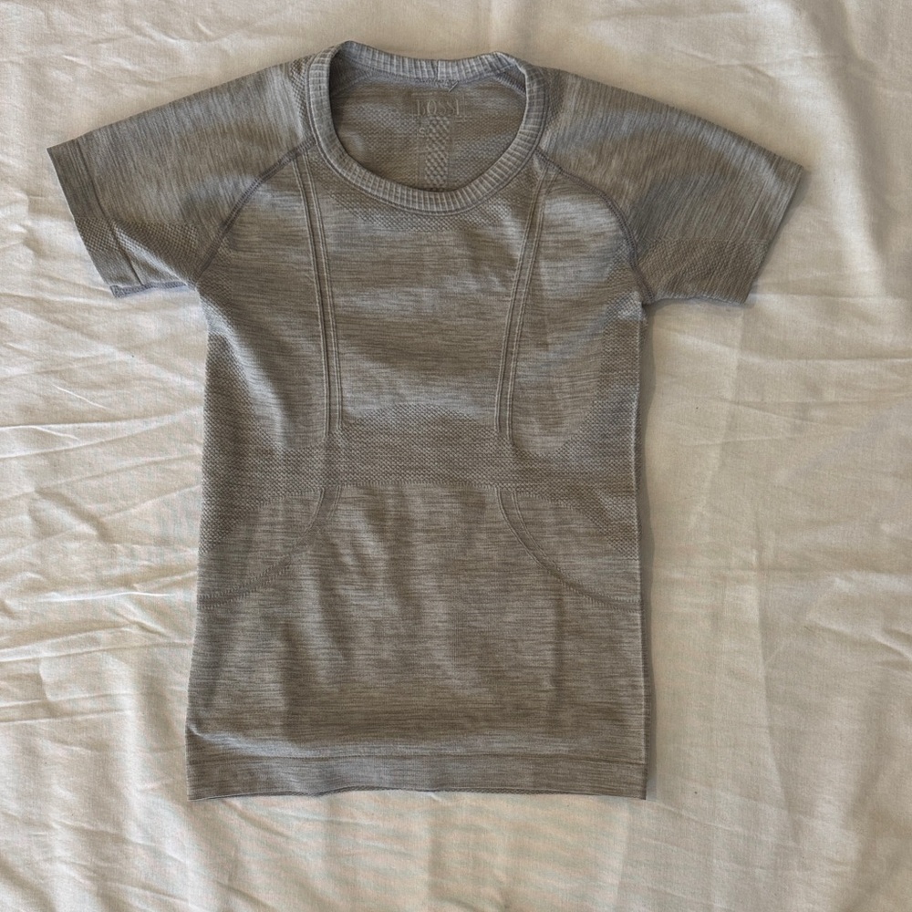 Nino BOSSI Heather Gray Short Sleeve Kids Tee